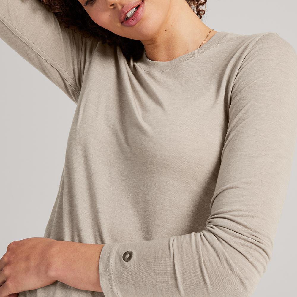 Allbirds Women\'s TrinoXO™ Long Sleeve - T-Shirt Grey - SVF179386